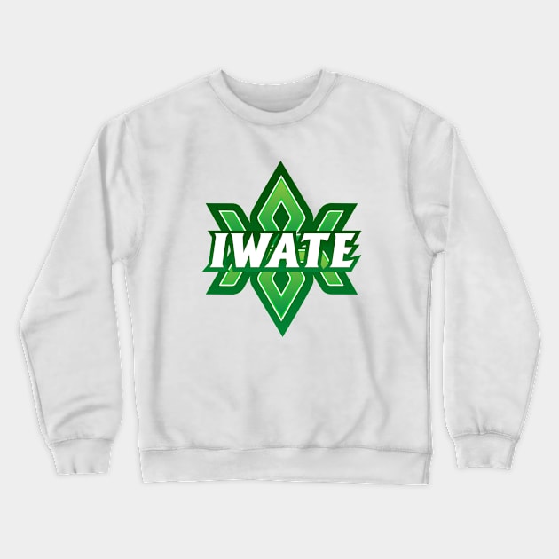 Iwate Prefecture Japanese Symbol Crewneck Sweatshirt by PsychicCat